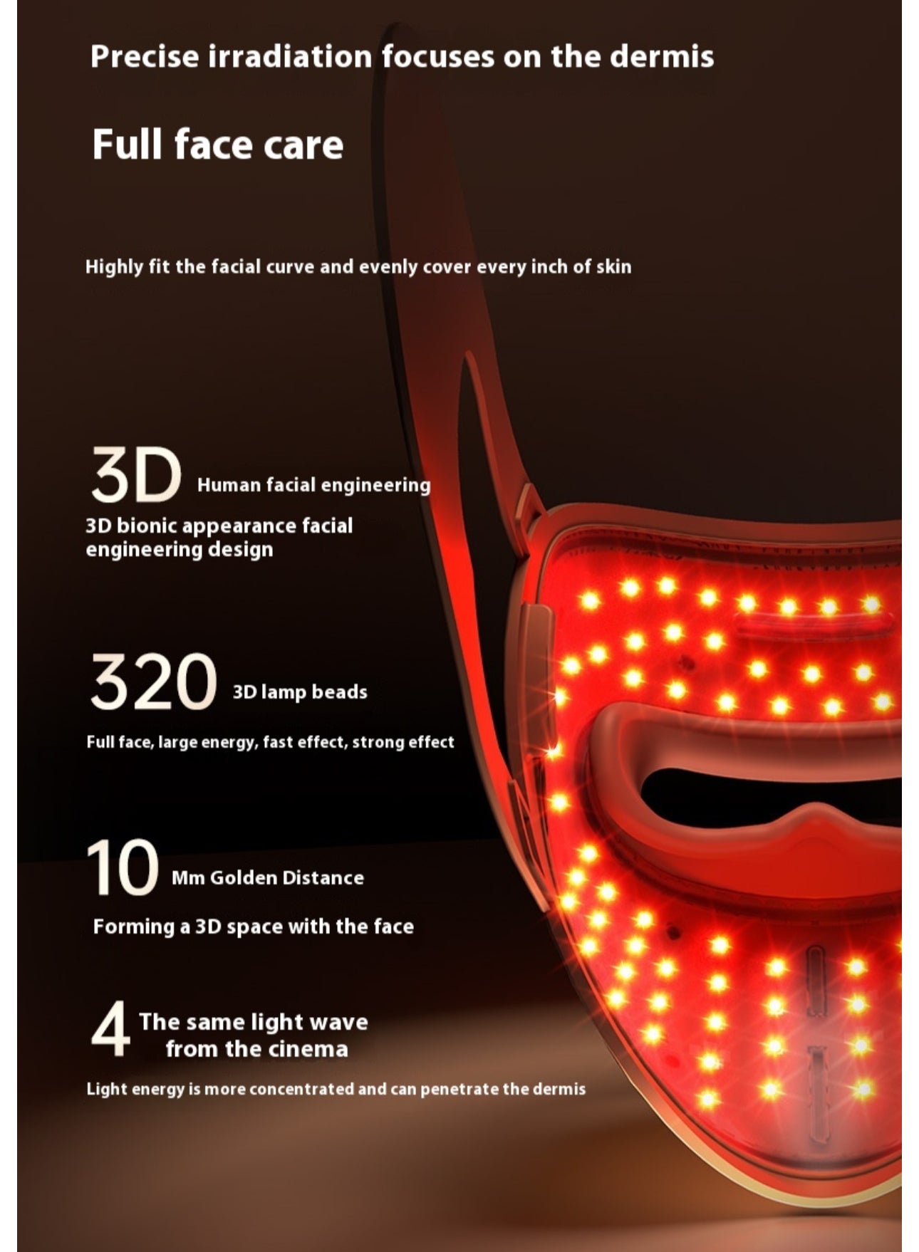 Rechargeable LED Skin Rejuvenation Beauty Mask