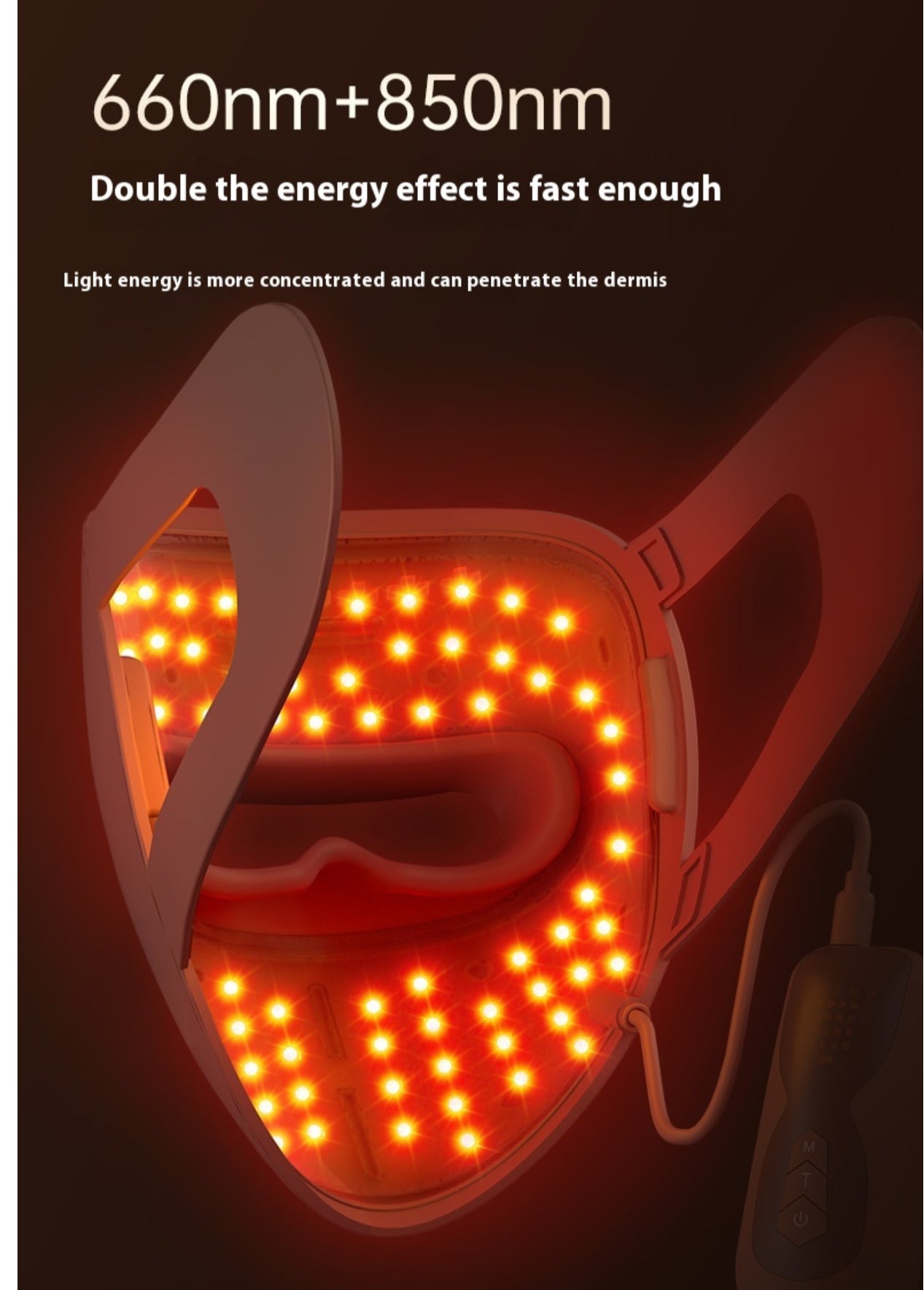 Rechargeable LED Skin Rejuvenation Beauty Mask