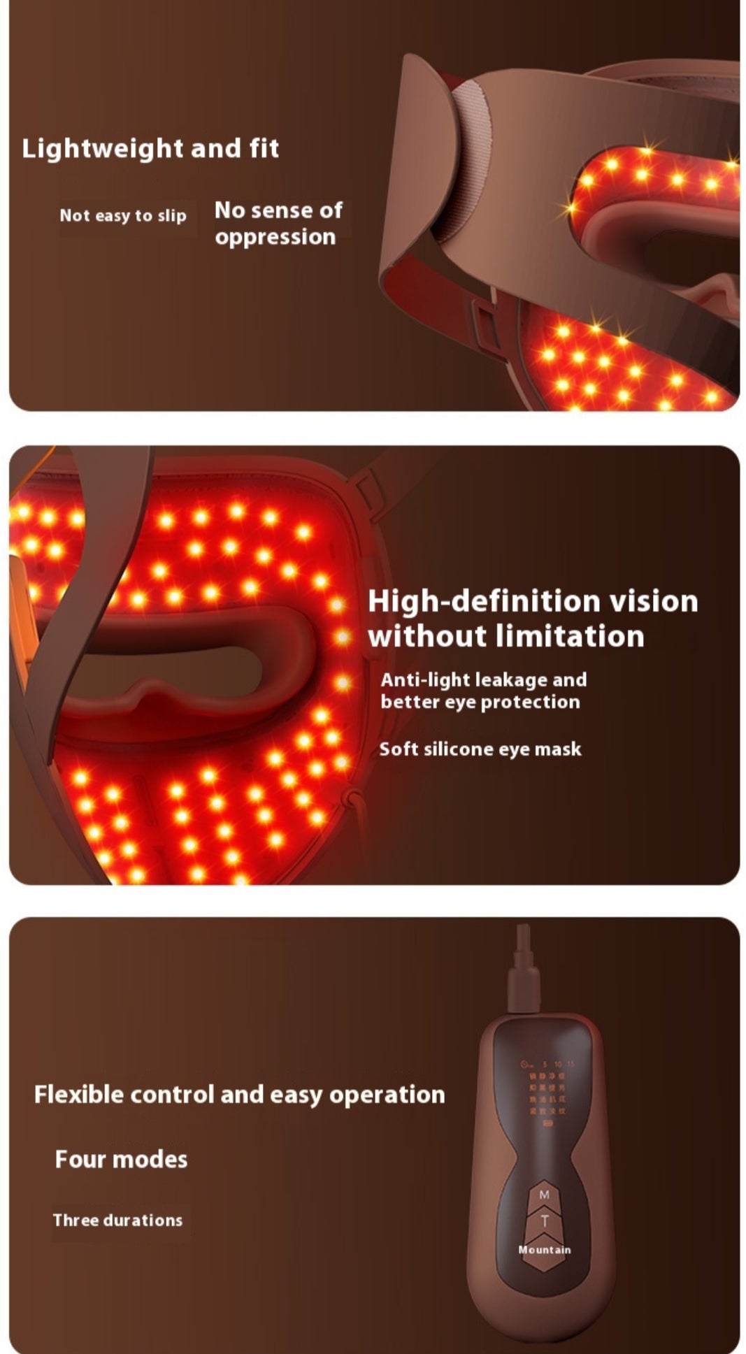 Rechargeable LED Skin Rejuvenation Beauty Mask